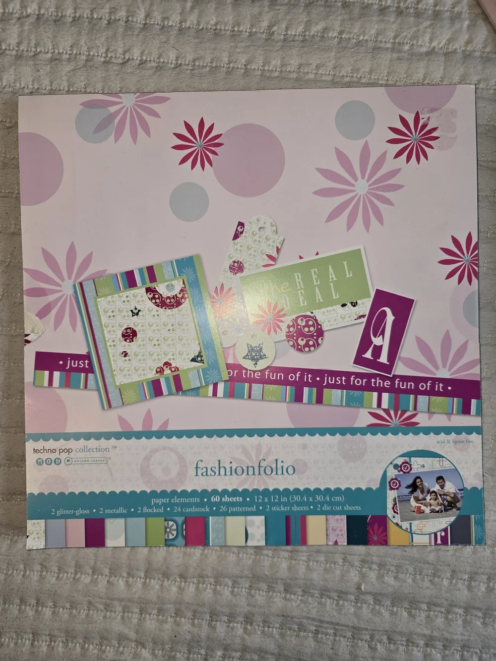 Scrapbooking Bundle~Marcella Book~Fashionfolio Papers~3D Floral Stickers~